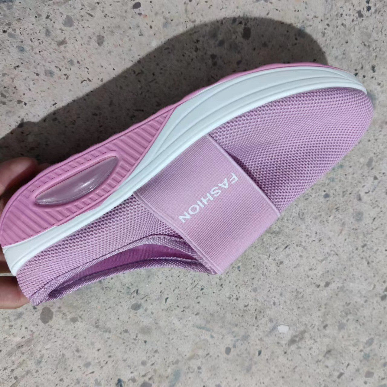 Wholesale large size Baotou slippers women breathable fly woven mesh pedal Half Drag